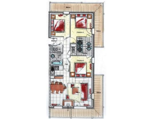 Ferienwohnung des Neiges Hermine-8