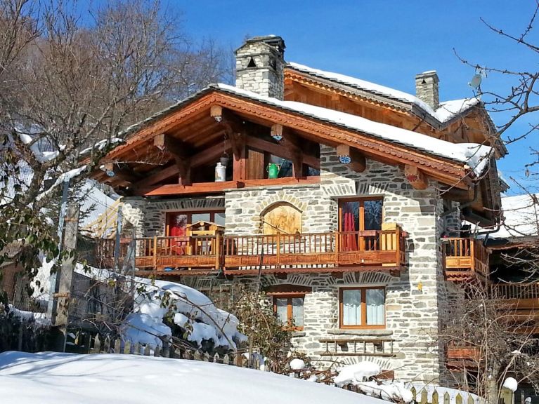 Ferienhaus Villaroger mit Außenwhirlpool und Infrarotsauna
