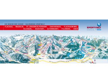 Pistenplan Ski Amadé - Salzburger Sportwelt