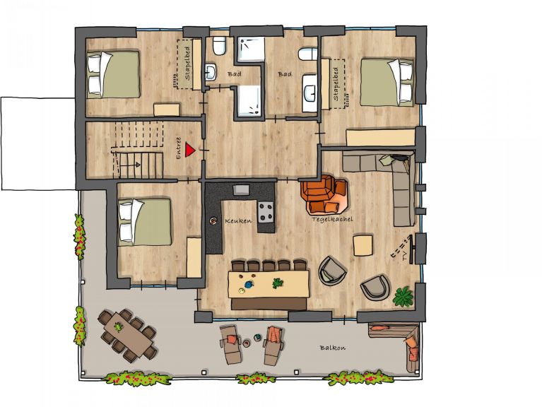 Ferienwohnung Iris Golden Geier (Kombination)