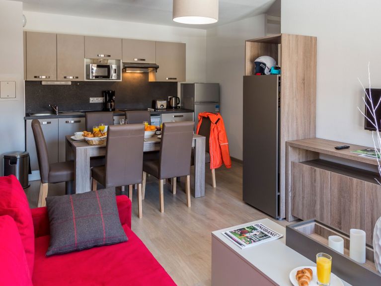 Ferienwohnung Front de Neige mit Kabine