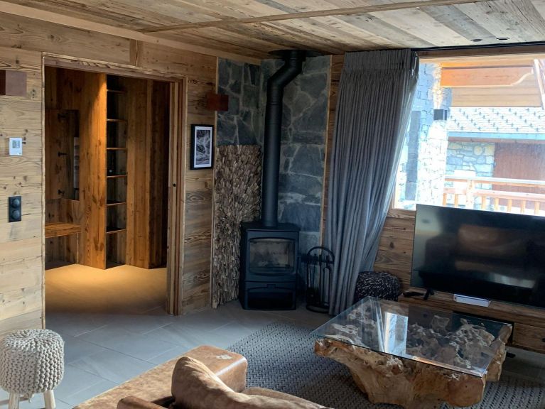 Ferienhaus De Vallandry La Charrue mit eigenem Wellnessbereich