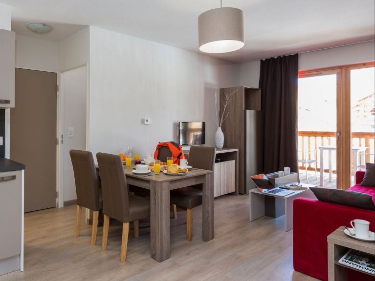 Ferienwohnung Front de Neige mit Kabine