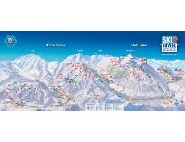 Pistenplan Ski Juwel Alpbachtal Wildschönau