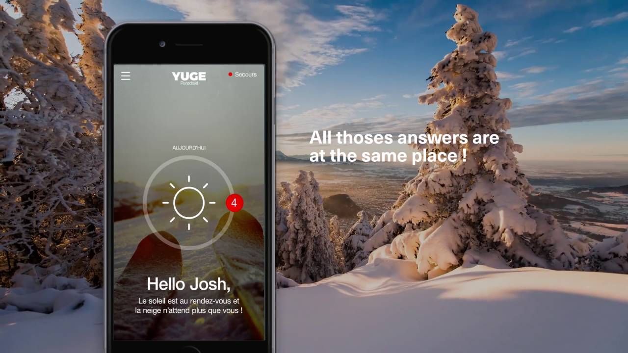 App, die Geschwindigkeiten, Entfernungen und Höhenmeter im Skiurlaub misst