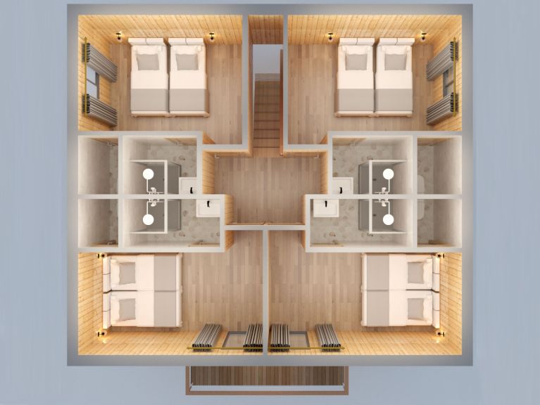Ferienhaus Lacuzon mit privater Sauna