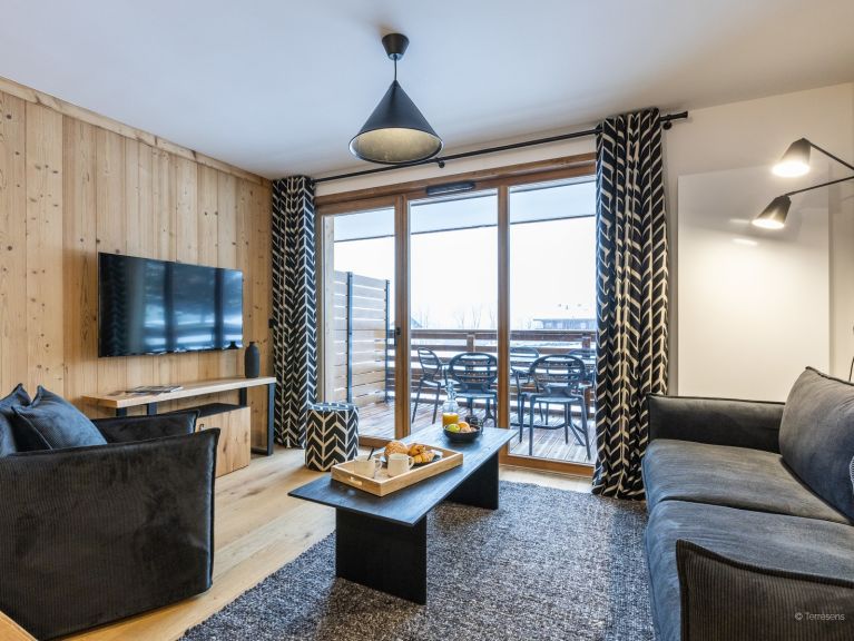 Ferienwohnung Le Flocon Blanc Bergblick