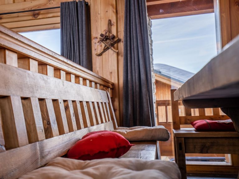 Ferienhaus De Vallandry Le Dahu mit Sauna