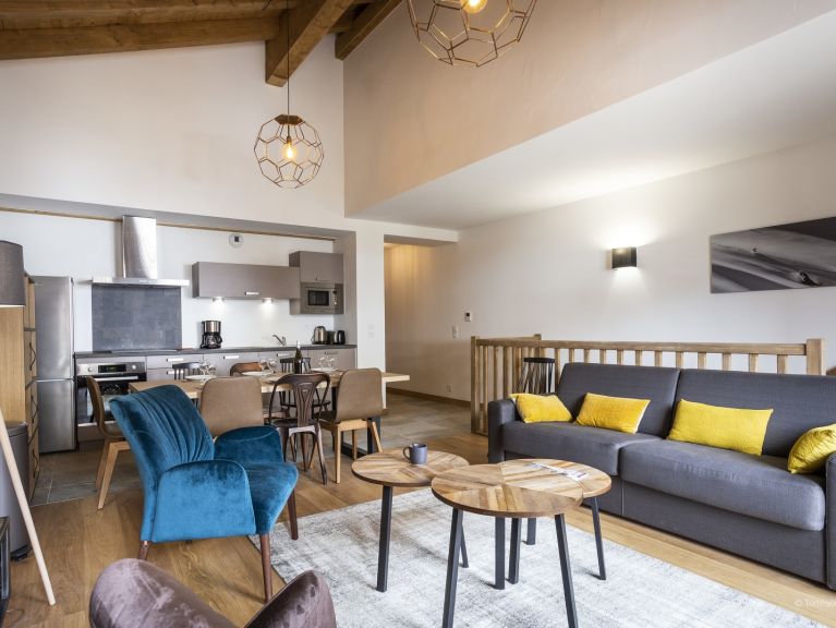 Ferienwohnung Le Diamant des neiges Bergblick