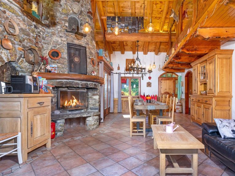 Ferienhaus Villaroger mit Außenwhirlpool und Infrarotsauna