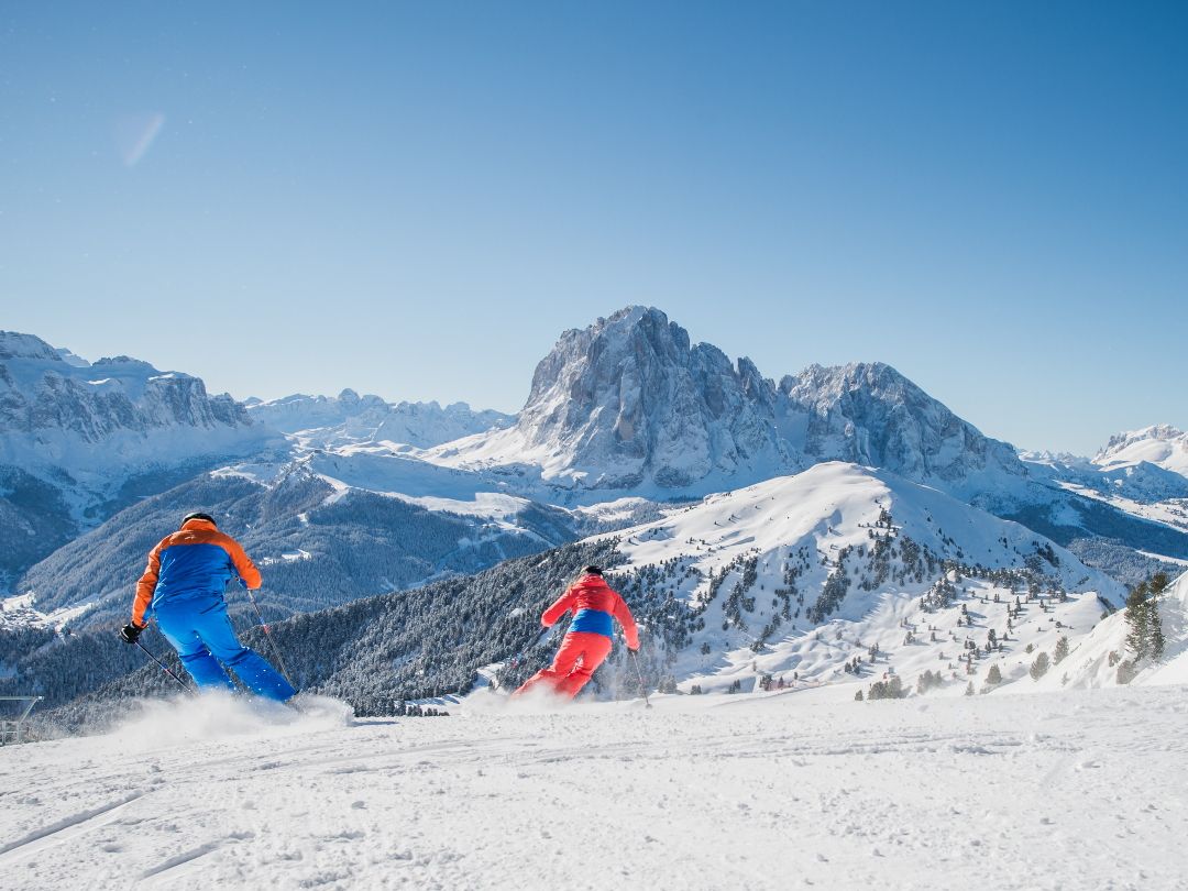 Skifahren in den Dolomiten