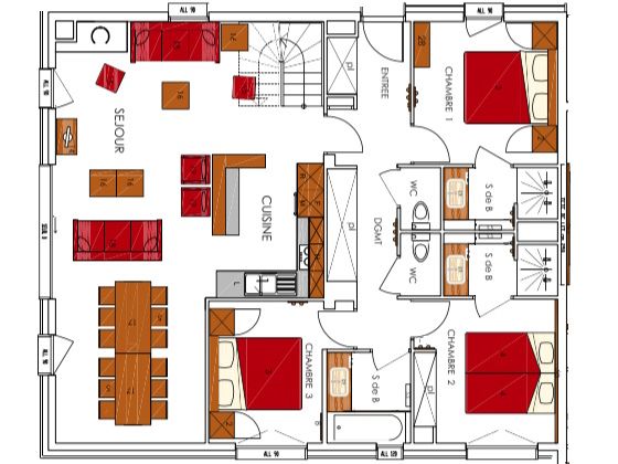 Ferienwohnung Dame Blanche mit Sauna
