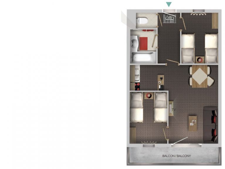Ferienwohnung Village Montana Gebäude Soleil