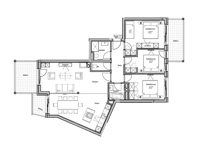 Ferienwohnung Wildkogelresorts Penthouse Typ IIIb