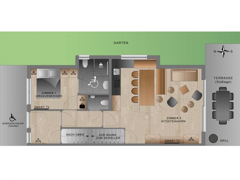 Ferienhaus Bergbiber Wohnung A