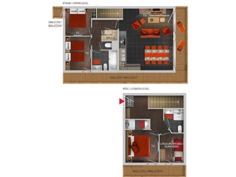 Ferienwohnung Résidence Village Montana mit Sauna