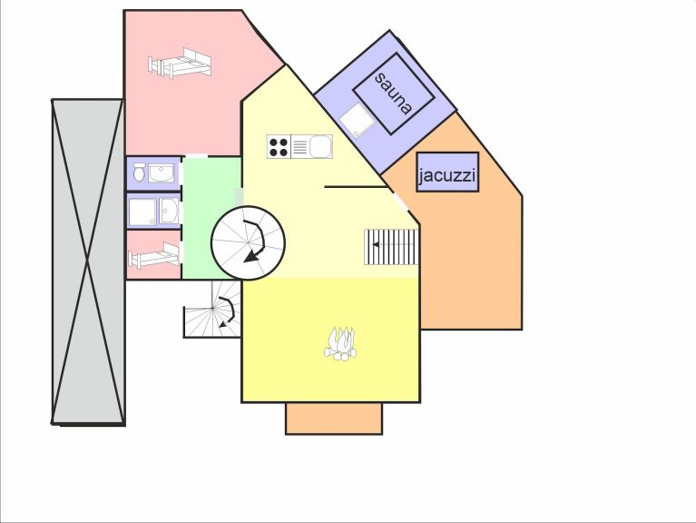 Ferienhaus Balcon du Paradis mit Außenwhirlpool und Sauna