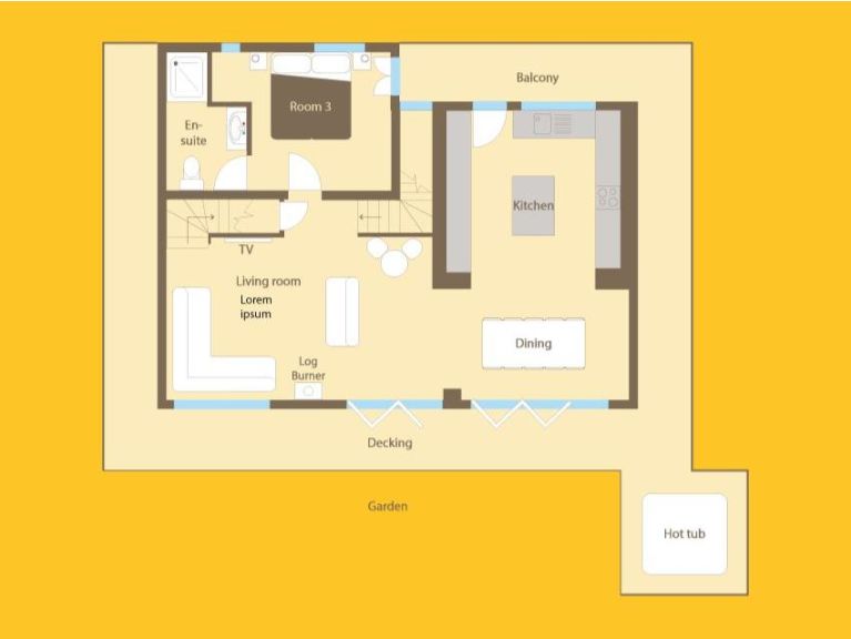 Ferienhaus Les Trois Bonheurs mit Außenwhirlpool
