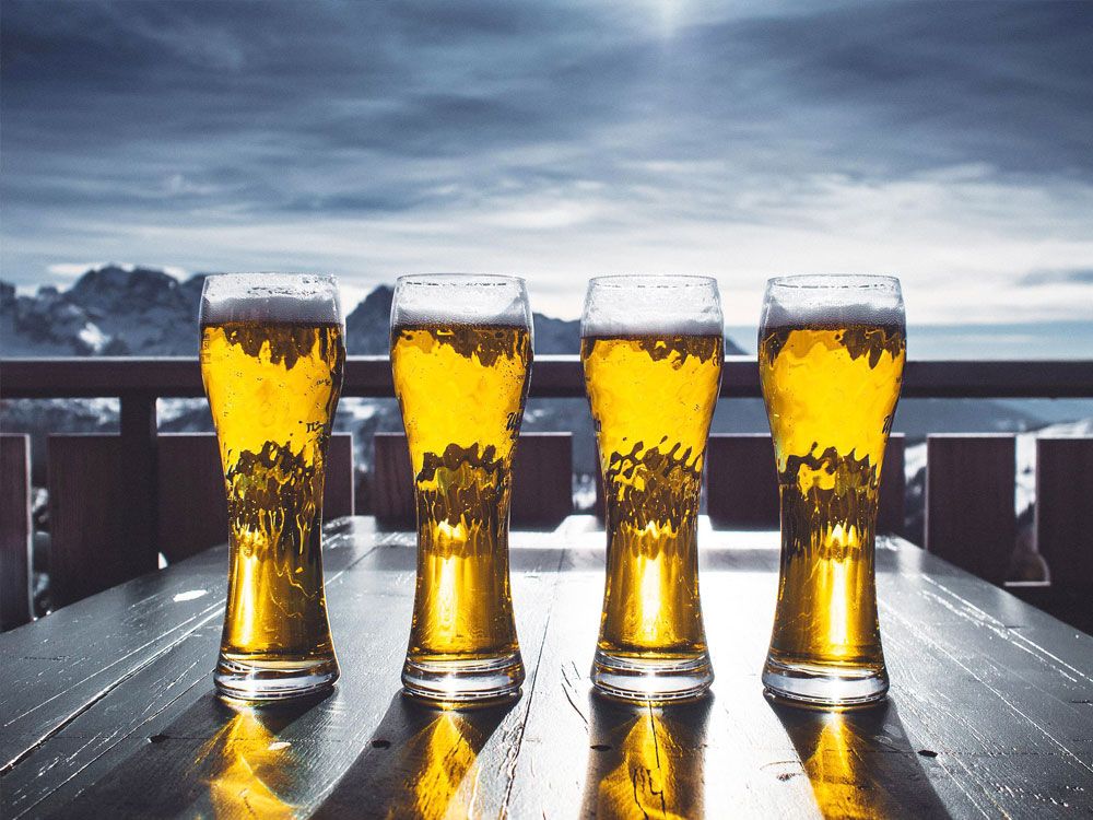Apres-ski Frankreich bier