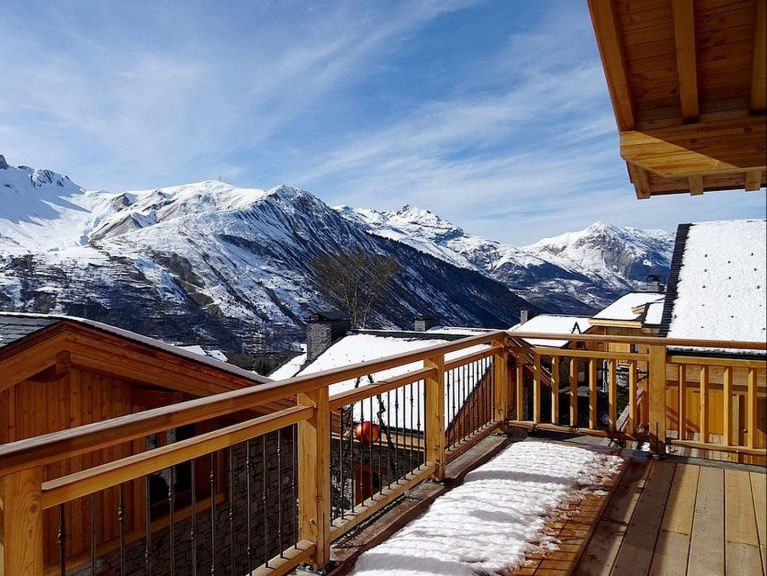Ferienhaus Caseblanche Peak à Vue mit Kamin