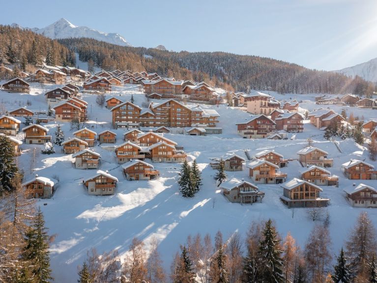 Ferienhaus De Vallandry Ekseption mit Sauna