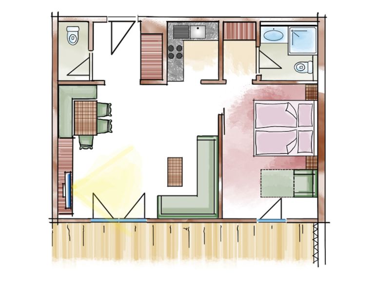 Ferienwohnung Sonneck 3 Personen