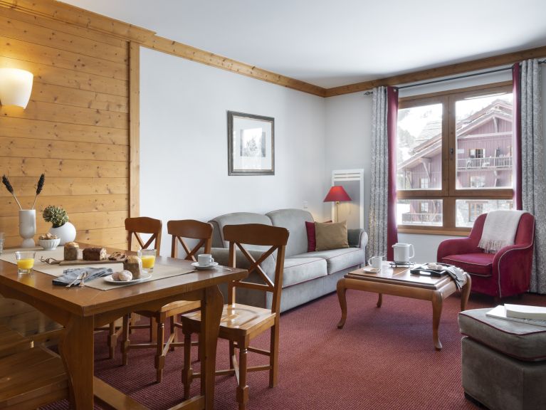 Ferienwohnung Arc 1950 Le Village Zugang zum Innenpool