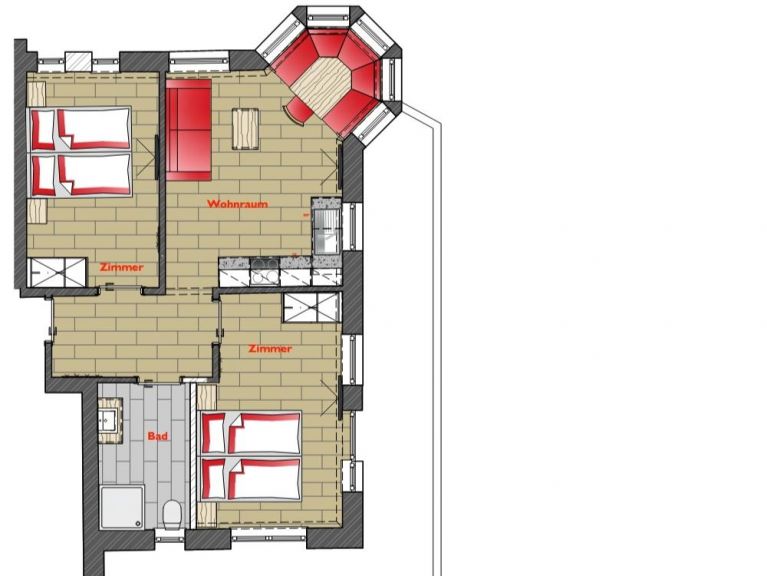 Ferienwohnung A Casa Juwel Top 6