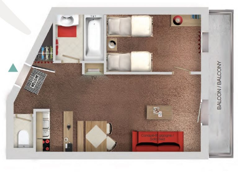 Ferienwohnung Le Cheval Blanc Komfort