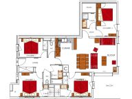 Ferienwohnung Dame Blanche mit Sauna und offenem Kamin-8