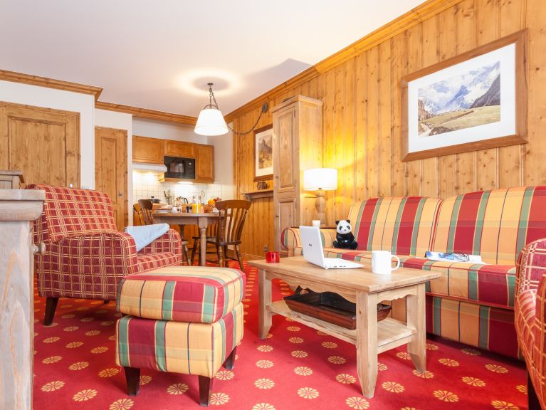 Ferienwohnung Arc 1950 Le Village Zugang zum Außenpool