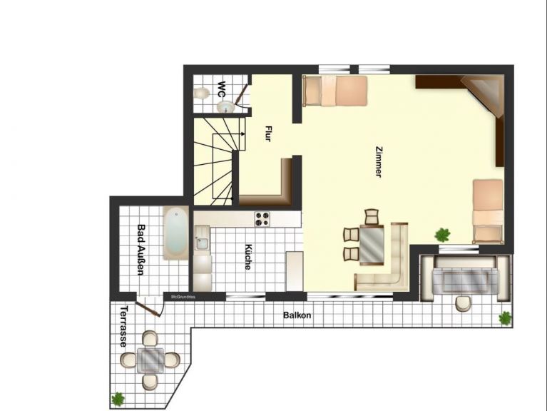 Ferienwohnung Enzianalm Bergstube mit Sauna