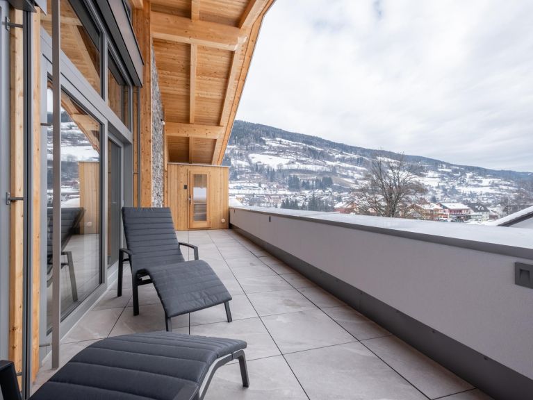 Ferienwohnung Am Kreischberg Penthouse mit Kamin und eigener Sauna