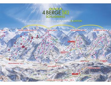 Pistenplan Ski Amadé - Schladming-Dachstein