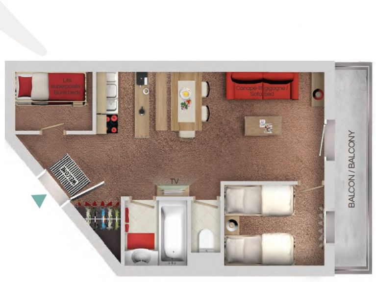 Ferienwohnung Le Cheval Blanc Komfort