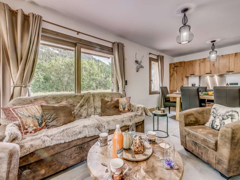 Ferienwohnung Residence Les Terrasses de la Vanoise Paradiski Terrasse
