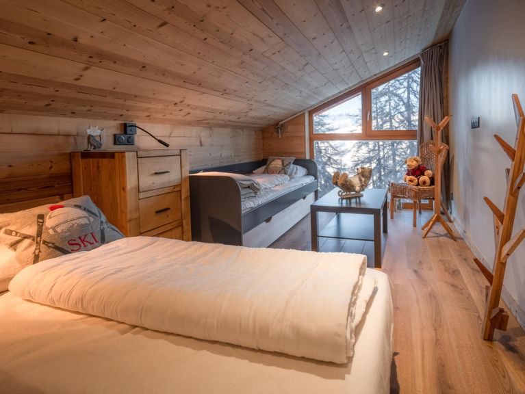 Ferienhaus De Vallandry Le Vent en Poupe mit Außensauna