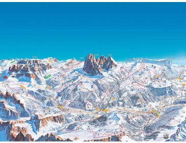 Pistenplan Dolomiten - Val Gardena