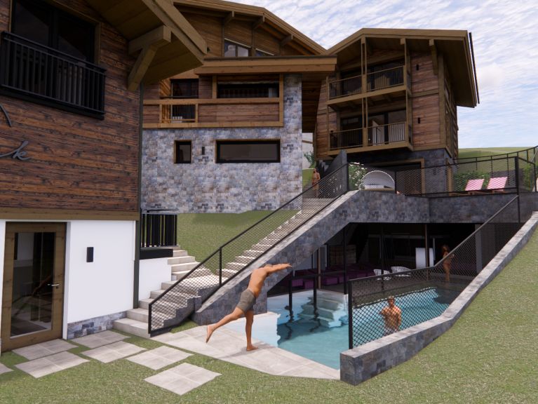 Ferienwohnung The Peak White Diamond Chalet