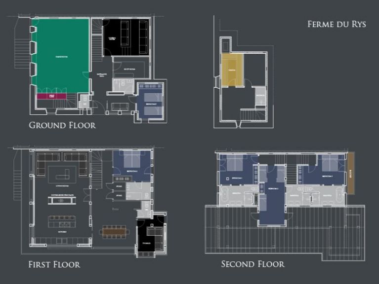 Ferienhaus Ferme du Rys mit Außenwhirlpool, Sonntag bis Sonntag