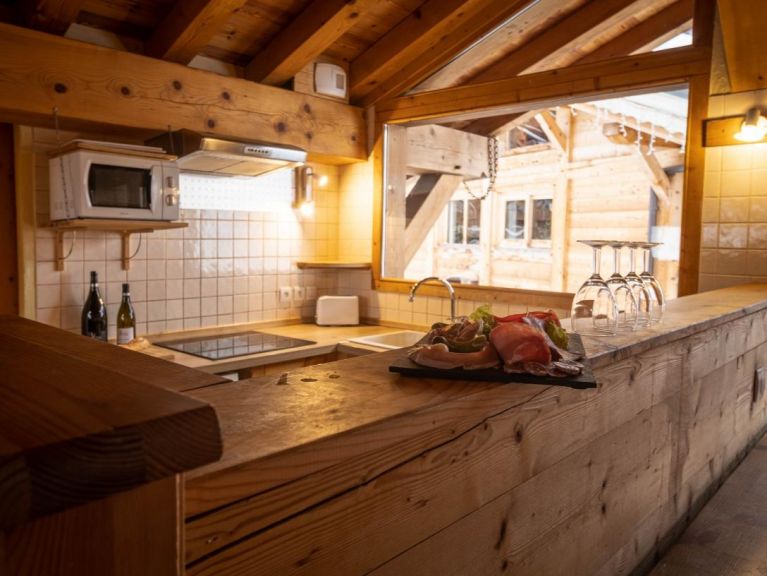 Ferienhaus du Cocoon Mont-Blanc mit Außenwhirlpool