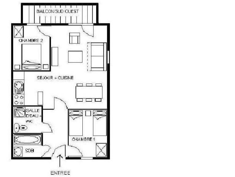 Ferienwohnung Résidence Les Cristaux Ferienwohnung 6