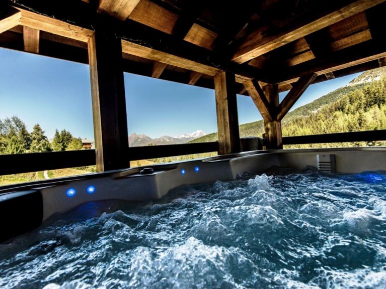 Ferienhaus du Cocoon Pierra Menta 2 mit Sauna und gemeinsamem Außenwhirlpool