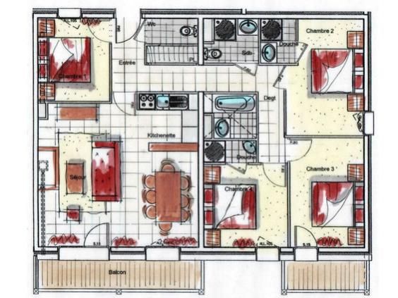 Ferienwohnung des Neiges Hermine