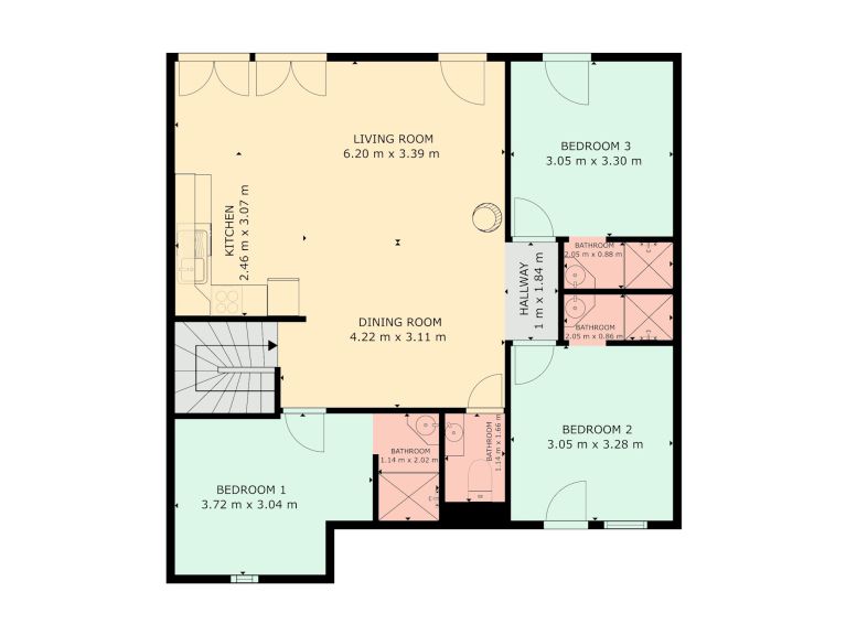 Ferienwohnung Emma Kombination 2 x 12 Personen